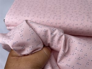 Poplin - små marine micro prikker i pudder